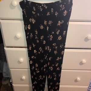 Floral patterned pants